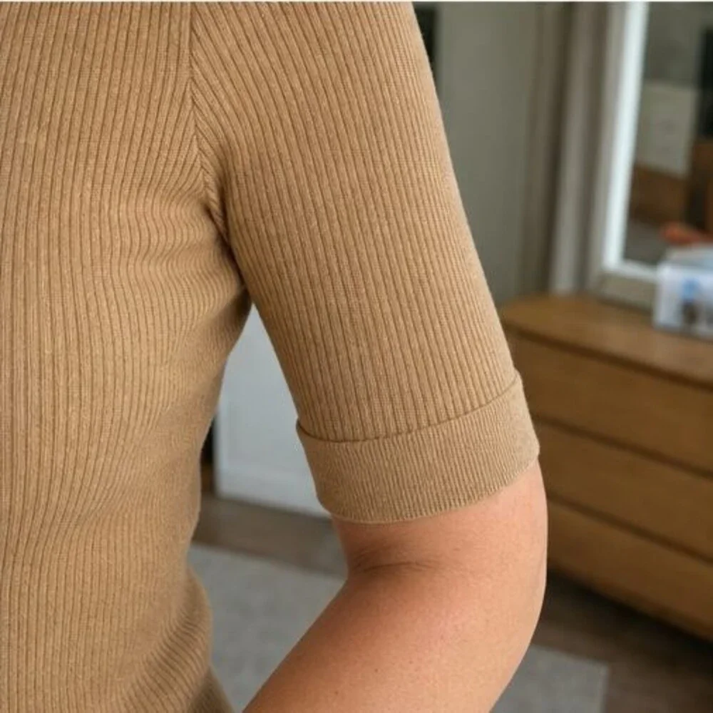 Blue Tie Neck Blouse